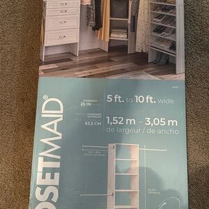 ClosetMaid White and Gray Closet System